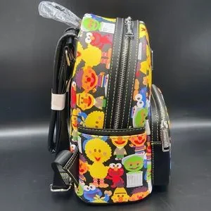 Holiday SALE ? Firm? Loungefly Sesame Street Backpack & Wallet Loungefly Sesame Street Christmas LIMITED EDITION Mini  main image 4